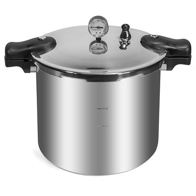 Yuebaaf Stainless Steel Pressure Cooker 8 QT, Suitable for All Cooktops,  Compatible with Gas & Induction Cooker, Faster Cooking with Safely Valve