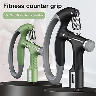 lamphle 10kg-100kg Grip Strength Trainer Adjustable Hand Gripper Ergonomic  Non Slip Hand Grip Strengthener Finger Exerciser Grip Strength Tester Hand  Strengthener Grip Set Light Green - Yahoo Shopping