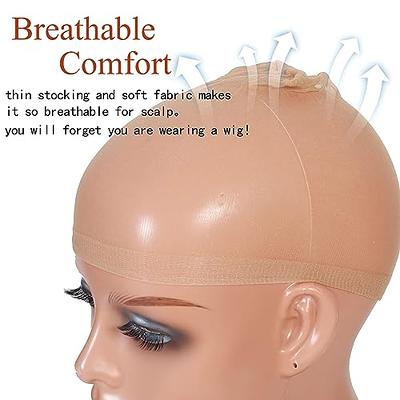 2 Pcs Black Wig Caps With U Part Mesh Weaving Wig Cap With Elastic Band  Stretchable Nylon Hair Net