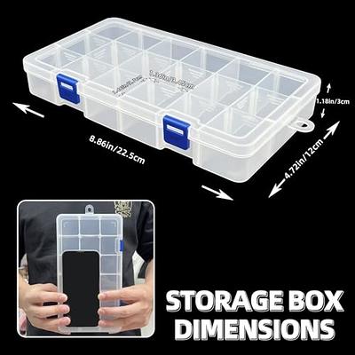 DUOFIRE Plastic Organizer Container Storage Box Adjustable Divider