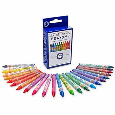 Jar Melo 24 Colors Jumbo Crayons for Toddlers, Twistable Crayons