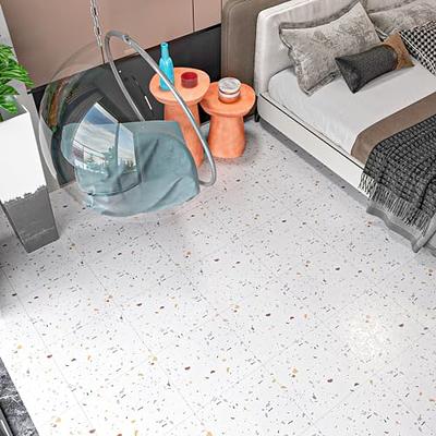 VEELIKE 12 Pack Peel and Stick Floor Tile Self Adhesive Flooring