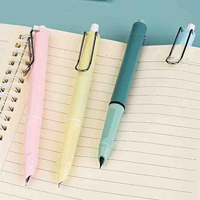 5 PCS Retractable Fountain Pens with 10 PCS Black Ink Cartridges