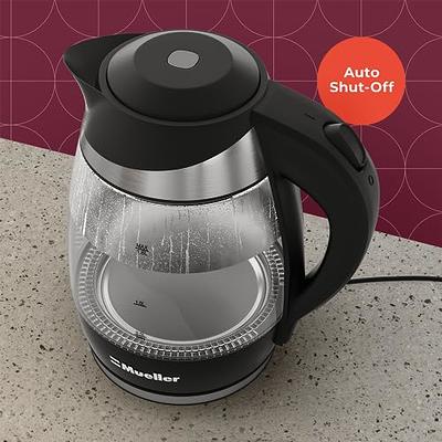 Mecity Electric Gooseneck Kettle: LCD Display, Auto Shut-Off, Temperature  Control, Quick Heating Tea Pot - 0.8L, 1200W, Matt Black 