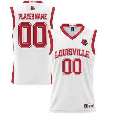 Men's ProSphere #1 White Louisville Cardinals Football Jersey