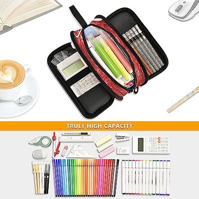 Cheap Cute Bear Pencil Case Pen Bag Transparent Mesh Package Coffee Color  Storage Pouch for Stationery Office School Supplies