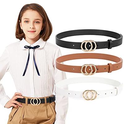 Heart Belt Women PU Leather Belts with Double Heart Ring Metal Buckle for  Jeans Shorts Casual Waist Belt (Beige) at  Women's Clothing store