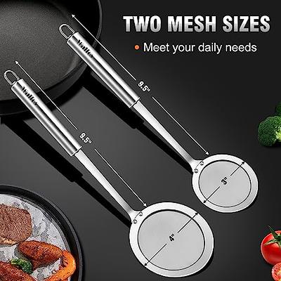 Walfos Fat Skimmer Spoon,304 Stainless Steel Fat skimmer For Cooking, Fine  Mesh Strainer,Food Strainer Fit For Separation Of The Floating Foam, Fat,  Grease-Set of 2 Sise - Yahoo Shopping