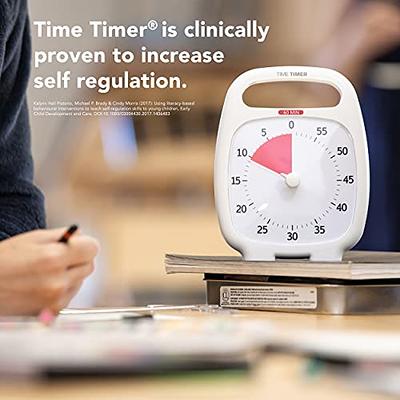 Time Timer PLUS 60 Minute Desk Visual Timer — Countdown Timer with Portable  Handle for Classroom, Office, Homeschooling, Study Tool with Silent  Operation (White) - Yahoo Shopping