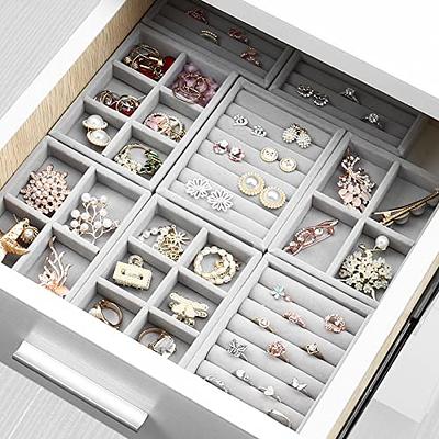 Jewelry Organizer Velvet Jewelry Storage Tray Display Ring