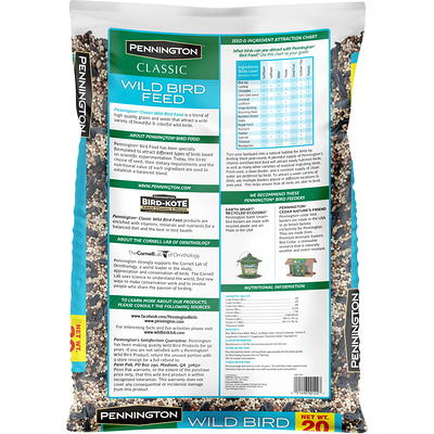 Pennington Classic Dry Wild Bird Feed and Seed, 40 lb. Bag