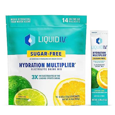 PRIME HYDRATION+ Sticks LEMON LIME, Hydration Powder Single Serve Sticks, Electrolyte  Powder On The Go, Low Sugar, Caffeine-Free, Vegan