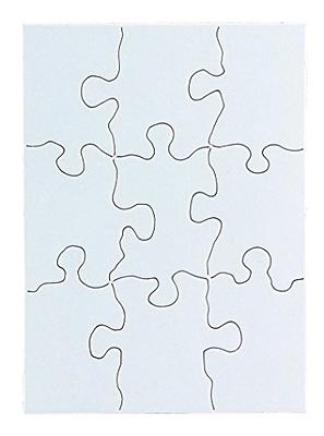Jigsaw Puzzles - 9 Piece - White - 4 x 5.5