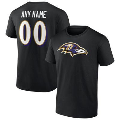 Men's Nike Lamar Jackson White Baltimore Ravens Name & Number T-Shirt