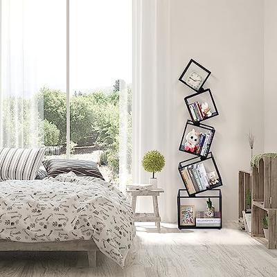 Bookshelf, 5-Tier Bookcase, Industrial Bookshelf for Bedroom, Home