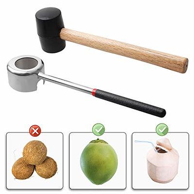 Edward Tools Rubber Mallet Hammer - 8 oz. Small Mallet with Wood Handle - Double Faced Heavy Duty Rubber Head