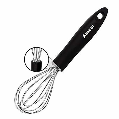 Anaeat Mini Wire Whisks, Set of 2 Portable Stainless Steel Kitchen Tiny  Whisk & Egg Beater with Thick Wire - Sturdy Small Mixing Balloon for  Cooking