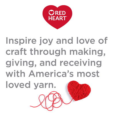 Red Heart Super Saver Medium Acrylic White Yarn, 364 yd 