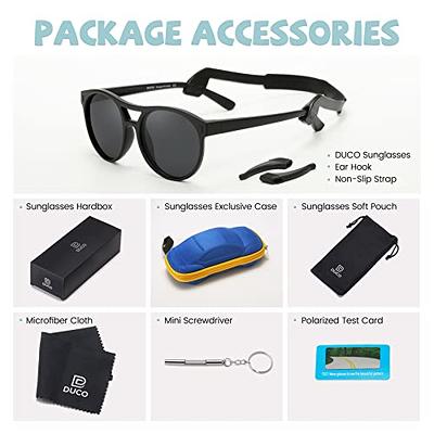 Children's Vintage Folding Uv Protection Sunglasses With Glasses