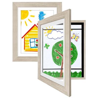 2 Packs Kids Art Frames 10x12.5 - Kids Artwork Frames Changeable Front  Opening Display 8.5x11