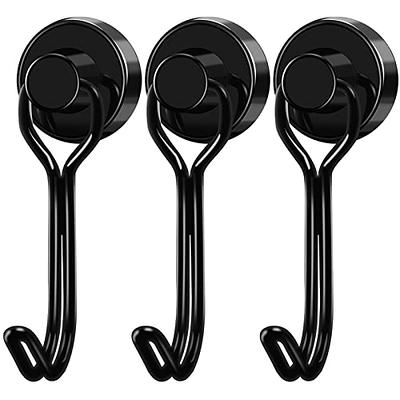 MIKEDE Black Magnetic Hooks, 28Lbs Strong Magnets with Metal Hooks for  Refrigerator, Super Cruise Hooks for Hanging, Magnetic Hanger for Cruise  Ship