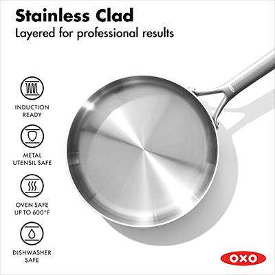 OXO Mira 3-Ply Stainless Steel Frying Pan, 10