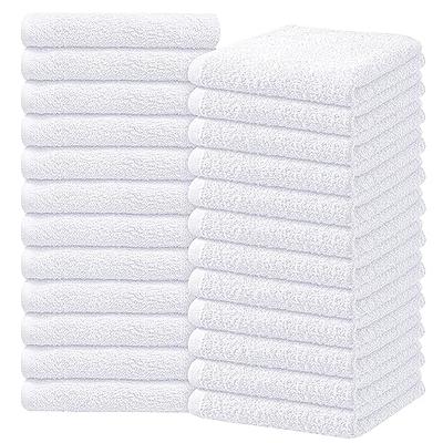 12x12 Cotton Washcloths  Order White Face Cloths in Bulk