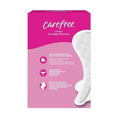 Carefree Thong Panty Liners, Unwrapped, Unscented, 196ct (4 Packs of  49ct)(Packaging May Vary) - Yahoo Shopping