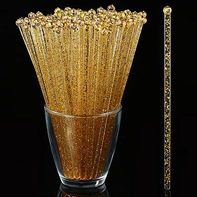 8 Pcs Coffee Stirrers Reusable 7.5 Inch Donut Swizzle Cocktail Spoon  Stainless Steel Long Handle Tall Spoon for Coffee Beverage Cocktail Drink,  Gold