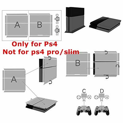 Ps4 Stickers Full Body Vinyl Skin Decal Cover for Playstation 4 Console  Controllers (with 4pcs Led Lightbar Stickers)(PS4 Console (Blue Starry Sky))