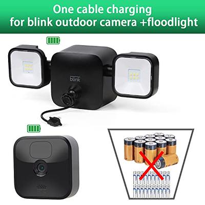 Solar Panel Compatible with Blink Outdoor, Blink Outdoor (3rd Gen) & Blink  XT2/XT Camera, Built-in 5000mAh Rechargeable Battery for Security Camera  Outdoor(Camera not Included)(White) 