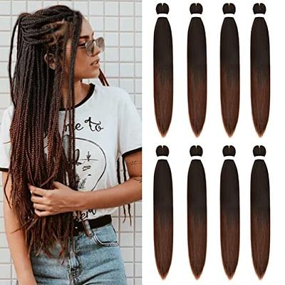 8 Pack Ombre Braiding Hair Pre Stretched - 36 110G/Pack Premium