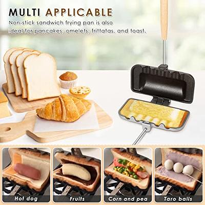 Press Sandwich Maker Double Sided Sandwich Grill Pan 2 Compartment