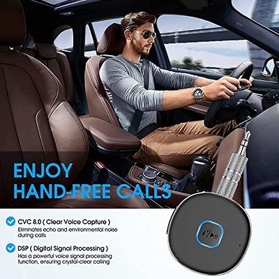 OQIMAX Aux Bluetooth Adapter for Car, 2 in 1 Bluetooth Transmitter Receiver  for Hands-Free Call, Noise Cancelling 3.5mm AUX Bluetooth 5.0 Receiver for  Home Stereo System/Headphones/Easy Connect - Yahoo Shopping