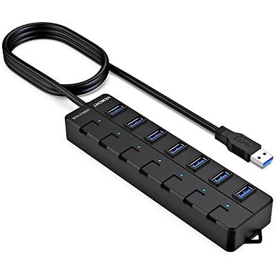  VEMONT USB hub, Aluminum USB 3.0 Data Hub with