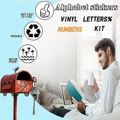 352PCS 4 INCHES Letter Stickers Self Adhesive Wall Vinyl Stick On