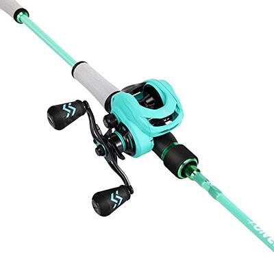 One Bass Spirit Flame Fishing Rod Reel Combo, Spinning & Baitcasting  Fishing Pole with Graphite 2Pc Blanks, Stainless Steel Guides-6'6 Casting  Blue - Right Handed - Yahoo Shopping