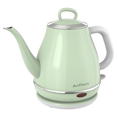 DmofwHi Gooseneck Electric Kettle(1.0L), 100% Stainless Steel BPA Free  Classic Pour Over Coffee Kettle | Tea Kettle - Green