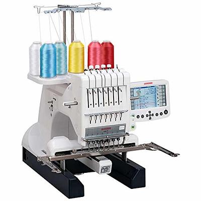 New brothread 5000M Huge Spool Polyester Embroidery Machine Thread  White+Black