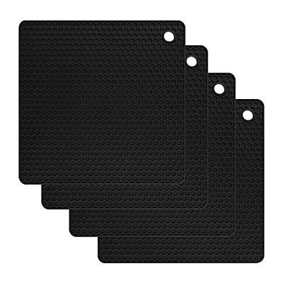 Zulay Kitchen 4 Pack Non-Slip Silicone Trivet Mat Set