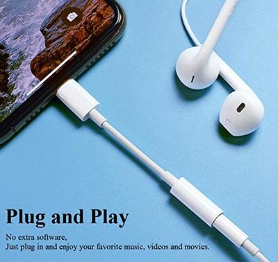 Lightning to 3.5 mm Headphone Jack Adapter,[Apple MFi Certified] iPhone  Headphones Aux Audio Dongle+USB Type C to 3.5 mm Jack Female Adapter for