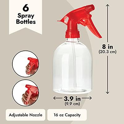 Plastic Spray Bottles Heavy Duty No Leak Empty Refillable Spray Bottle Mist Stream for Cleaning Solutions, Plant, Hair, Bleach, Vinegar, Alcohol Safe