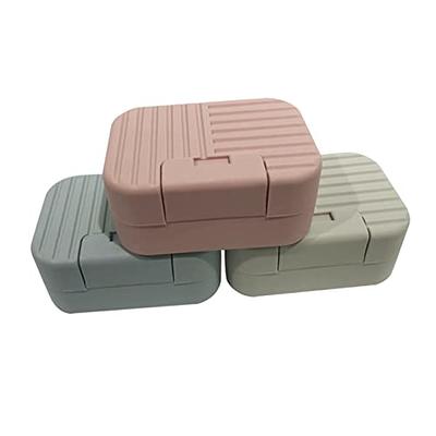 Double Layer Soap Box With Lid Toilet Drain Soap Case Travel Portable Soap  Dish