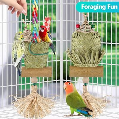 Colorful Beak Grinding Stick Creative Bird Stand Stick Durable Pet