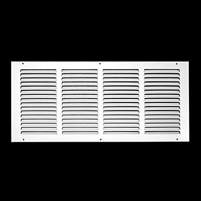 14 in. x 8 in. Steel Return Air Grille in White