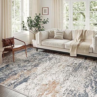  Art&Tuft Washable Rug, Anti-Slip Backing Abstract Area