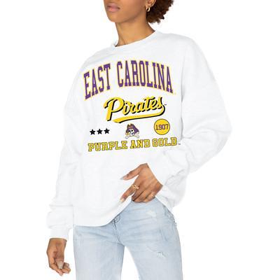 Women's Gameday Couture White Boston College Eagles Good Vibes Premium Fleece Drop Shoulder Pullover Sweatshirt Size: Medium