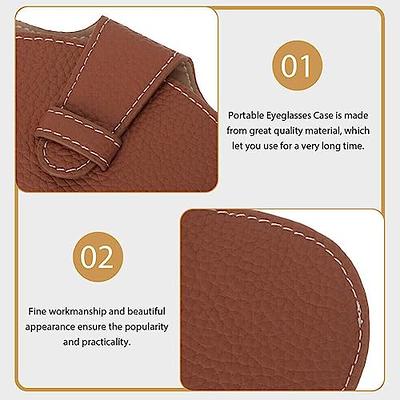 2pcs Soft Glasses Cases, 6.3x 3.1 Inch Leather Eyeglasses Case Portable Glasses  Case Soft Pouch Leather Sunglasses Pouch for Women Men Kids (Brown, Black)  - Yahoo Shopping