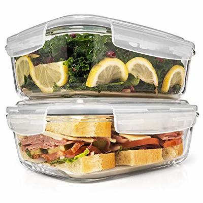 Freshware Food Storage Containers [36 Set] 16 oz Plastic Deli Containers  with Lids, Slime, Soup, Meal Prep Containers, BPA Free, Stackable, Leakproof