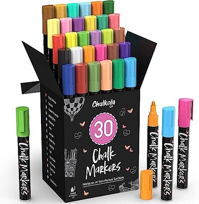 MoodClue Perfect for Whiteboards Glass Boards Most Chalkboards Windows Mirrors Car Windshields 6 Neon Liquid Chalk Markers Washable Non-Toxic Odorless